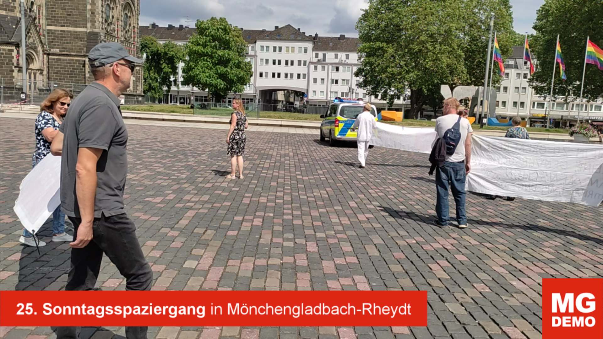 Unser Trailer zum 25. MG DEMO Sonntagsspaziergang am 11.07.2021 auf dem Marktplatz in Mönchengladbach-Rheydt