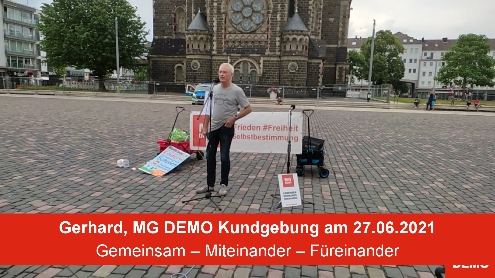Gerhard, Heilpraktiker aus Düsseldorf - MG DEMO Kundgebung am 27.06.2021