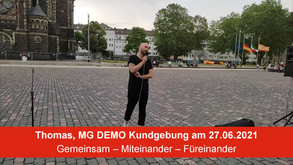 Marcel, MG DEMO Kundgebung am 27.06