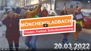 45. MG DEMO Sonntagsspaziergang in Mönchengladbach-Rheydt – 20.03.2022