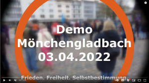 47. MG DEMO Sonntagsspaziergang in Mönchengladbach-Rheydt – 03.04.2022